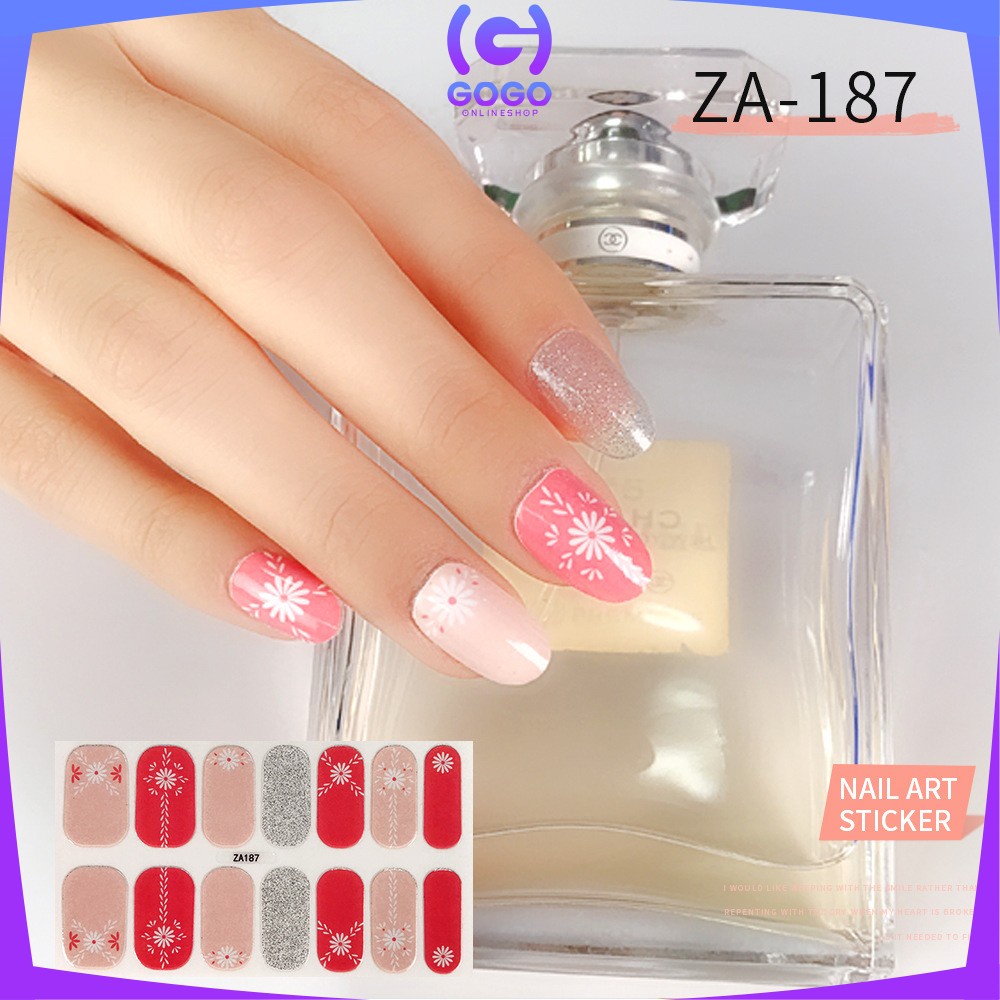 GOGO-K54 Stiker Kuku Wanita Nail Art Sticker / Sticker Kuku Fashion Wanita Murah Anti Air / Stiker Kuku Korea Murah