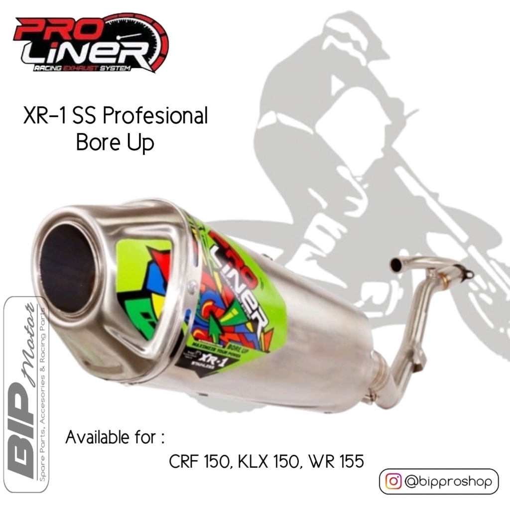 KNALPOT PROLINER XR-1 SS PRO BORE UP 200CC