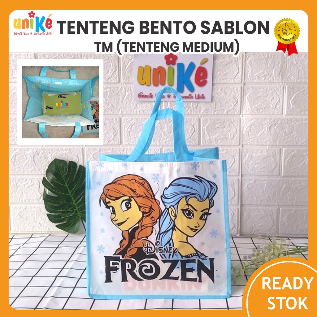 

Goodie Bag Tas Spunbond Muat Kotak nasi BENTO 27x18x26 Souvenir Bingkisan Snack Ulang Tahun Anak