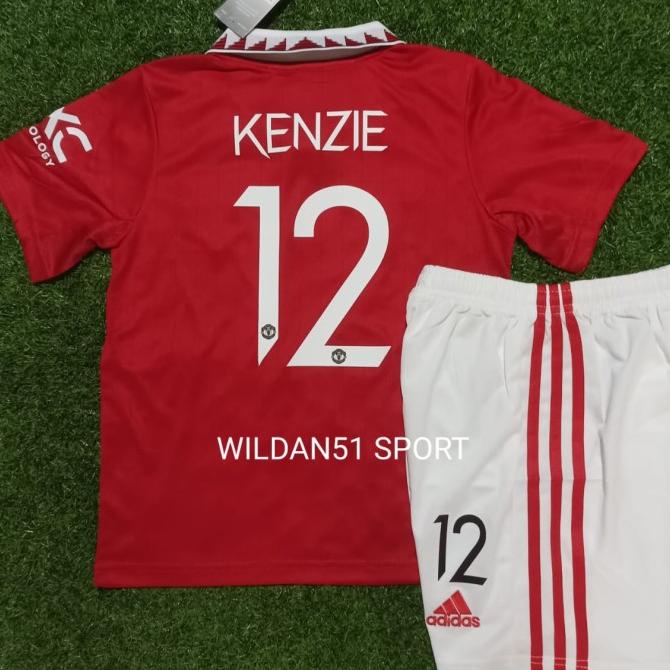 Jersey MU MAN UNITED Kids Anak Home + NAMESET 2022-2023 Grade Ori