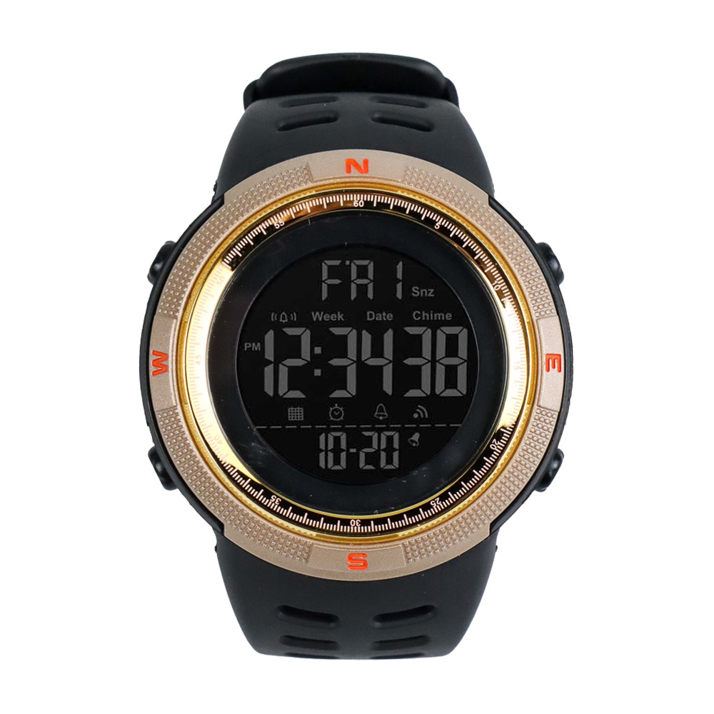 SKMEI Jam Tangan EMWS7TBG Digital Pria - DG1251 - Black Gold