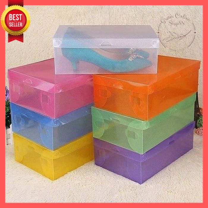 GOS - D312 - Kotak Sandal - Shoe Storage Box Rak Sepatu Plastik - Kotak Sepatu Bahan Plastik