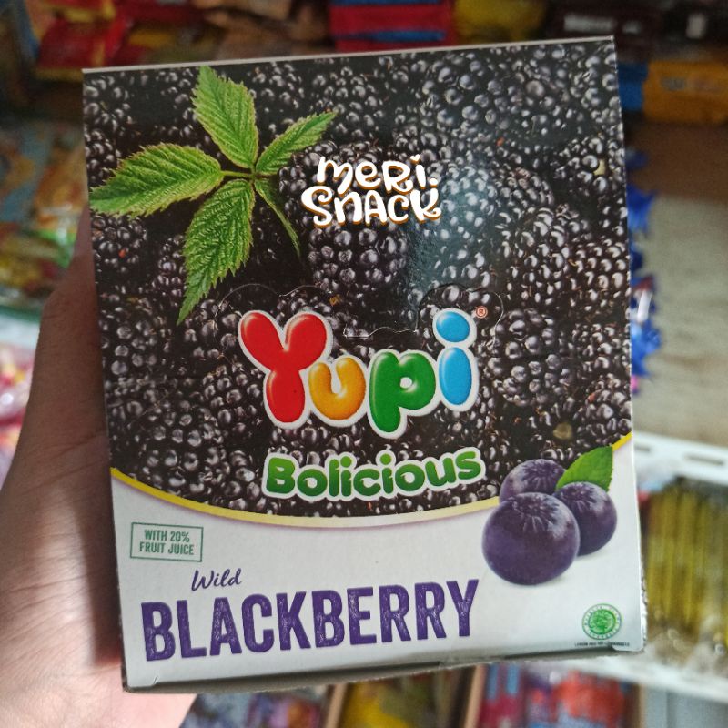 

Yupi Bolicious Wild Blackberry Gummy Isi 24 x 5gr / Permen Jelly