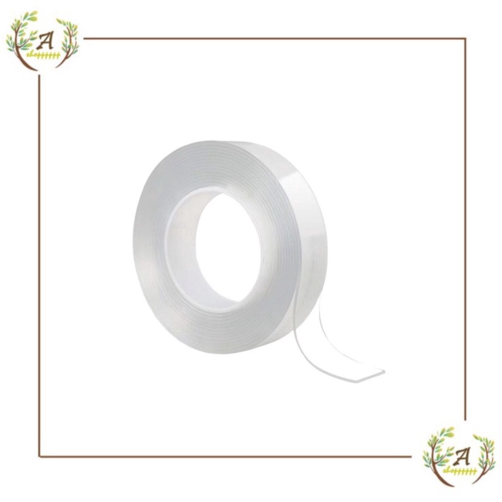 

double tape bening transparant nano tape ajaib isolasi tempelan serbaguna