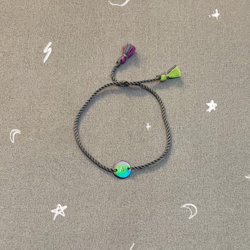 Gelang Custom Inisial / Angka Rainbow Allside