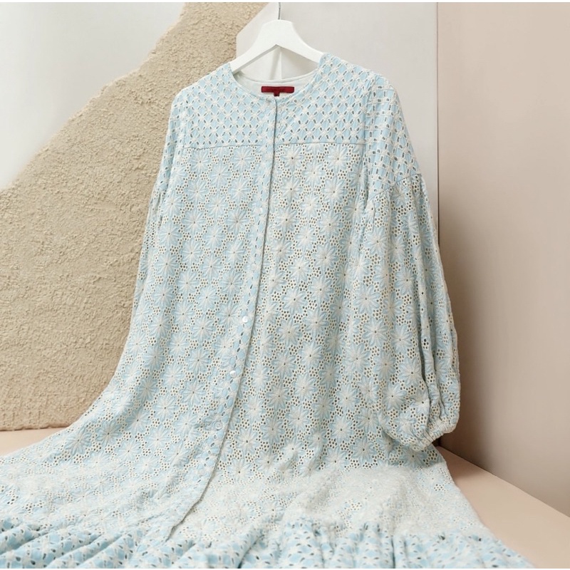 Ziana Maxi Dress in Blue - Benang Jarum