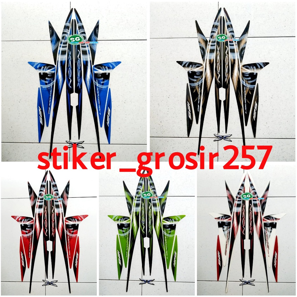 STRIPING XEON 125 2012 | stiker motor yamaha xeon karbu