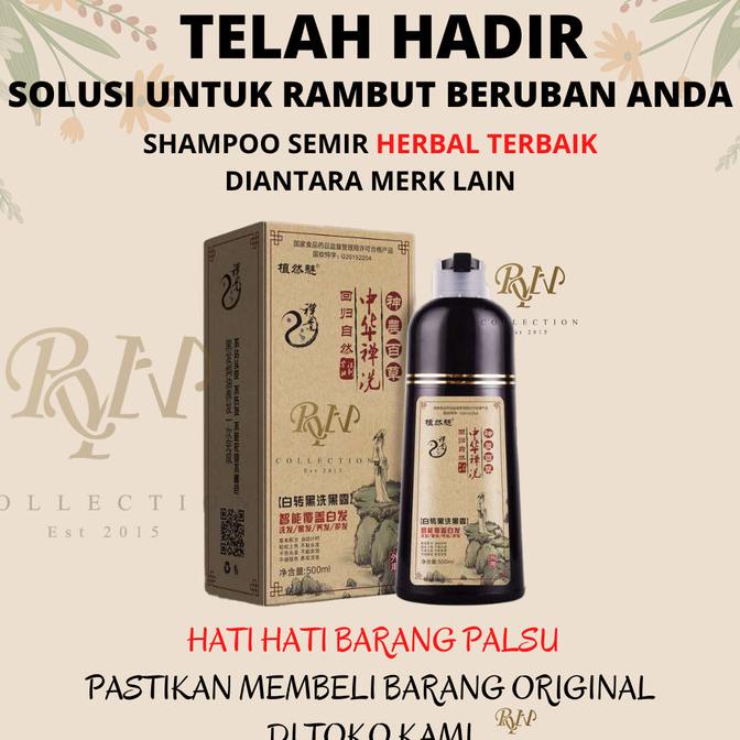 SEMIR RAMBUT INSTAN / SHAMPOO SEMIR HITAM DAN WARNA