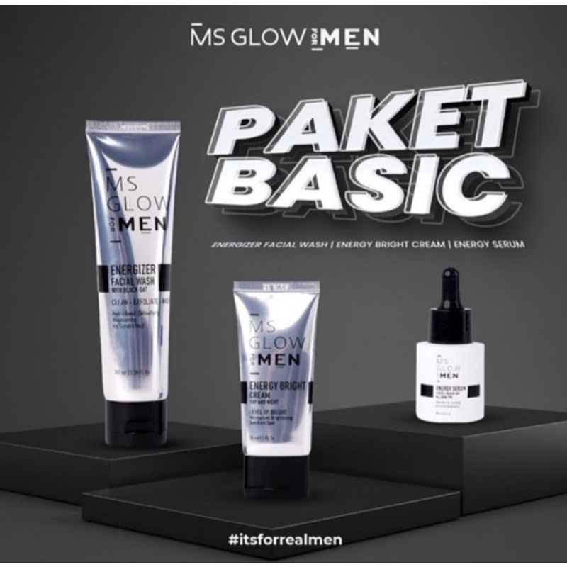 MS GLOW MAN | MS GLOW FOR MAN | PAKET BASIC MS GLOW MAN