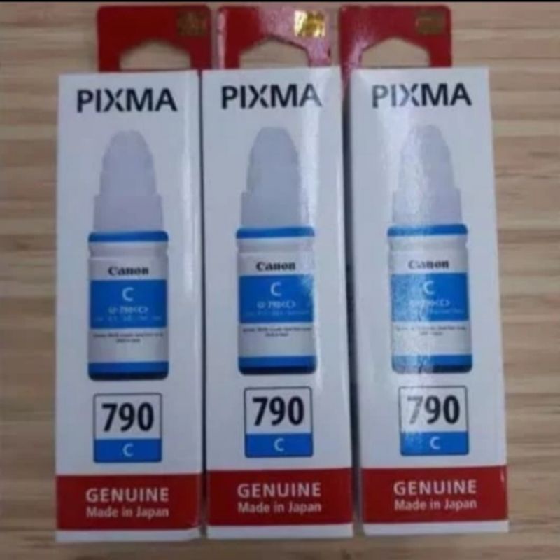 Tinta Canon PIXMA 790 biru kuning merah