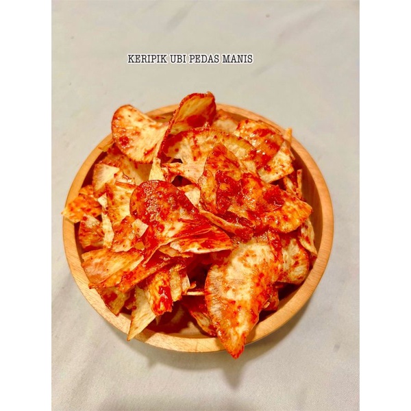 

KERIPIK UBI PEDAS MANIS 500 gr