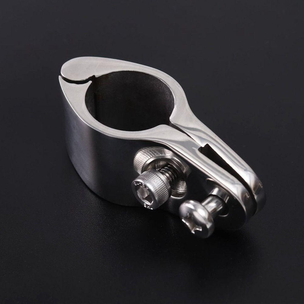 Top Marine Clip Pipe Clamp Silvery Stainless Steel Boat Top Hinged