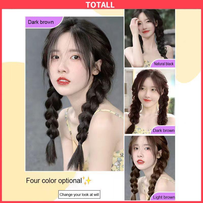 COD Wig Rambut Palsu Synthetic Braids Colorful Korea Fashion Gaya Untuk Wanita-Totall