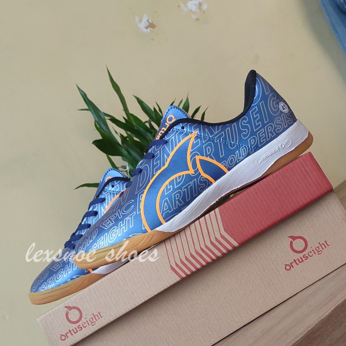 sepatu futsal ortus eight grade ori - Biru, 41