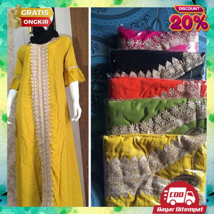 Gamis Remaja Wanita Terbaru 2022 Hitam Ganis Kondangan Import Dres Ibu Ibu Syari Gsmis Baju Premium 