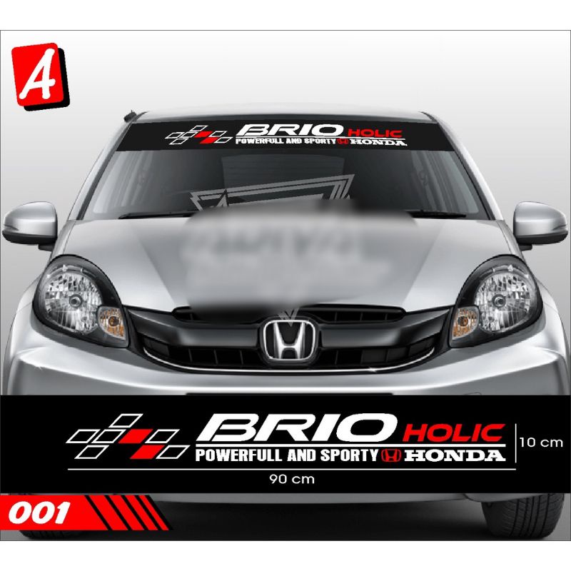 STIKER MOBIL BRIO STIKER KACA DEPAN STICKER CUSTOM