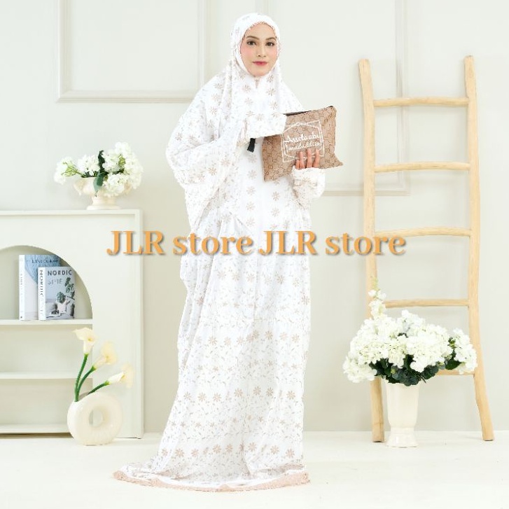 Mukena Terusan JLR Bordir Sutra Paris