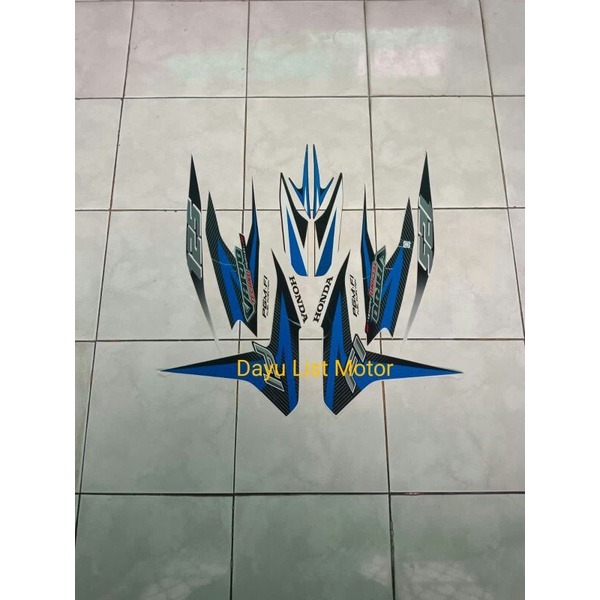 Striping Vario Techno 125 fi 2012 putih biru