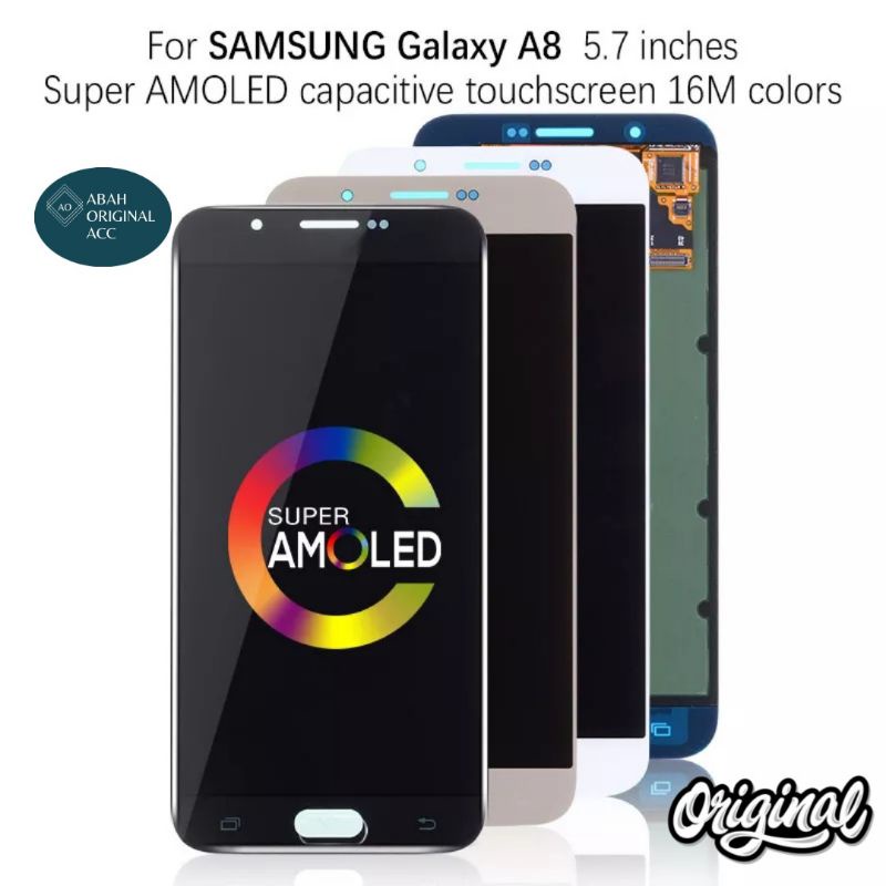 LCD TOUCHSCREEN SAMSUNG A8 A800 A800F A8 2015 ORI SUPER AMOLED
