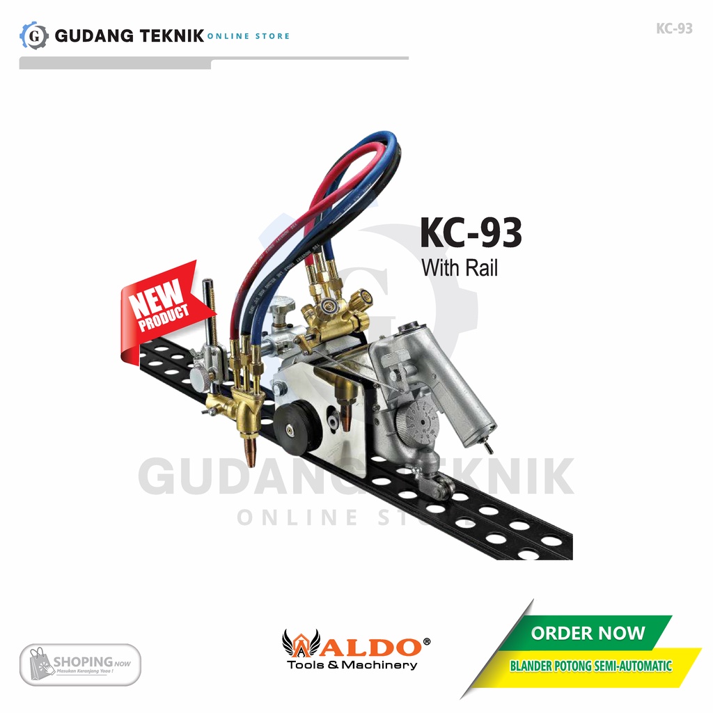 Mesin Potong Besi Baja Gas Semi Automatic ALDO KC-93 / Gas Cutting Machine Semi Automatis ALDO KC93 - ALDO KC 93