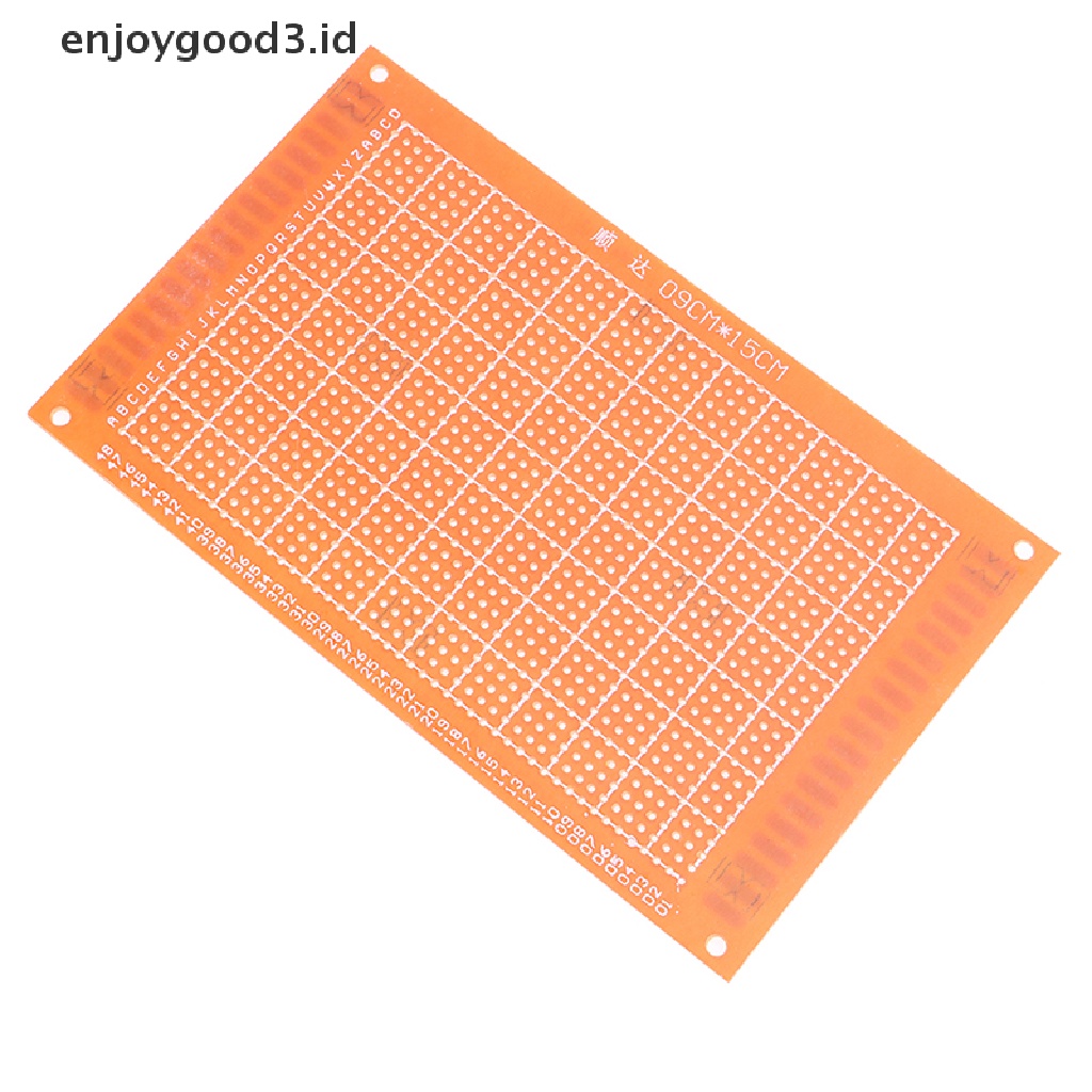 2pcs Papan PCB Bakelite Universal Diy Satu Sisi Warna Kuning Bahan Tembaga