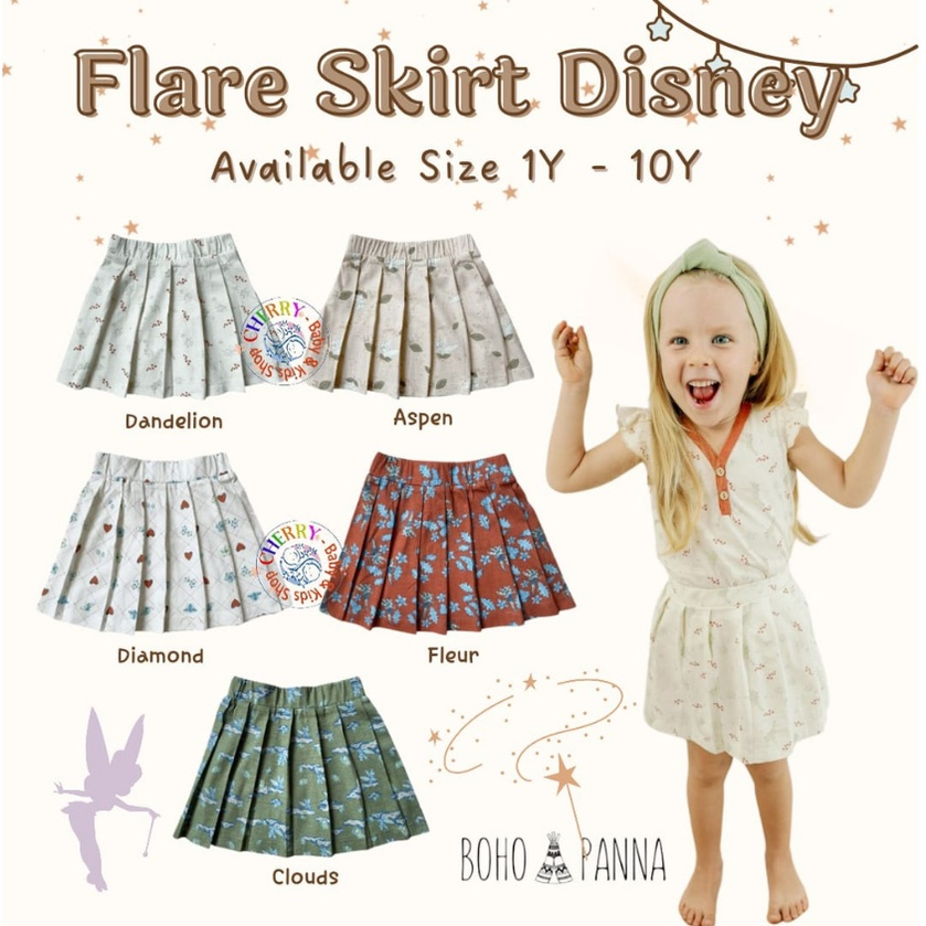 11.11 Sale AMBYAR Bohopanna FLARE SKIRT / ROK ANAK PEREMPUAN FASHION 1 - 10Y Disney CBKS