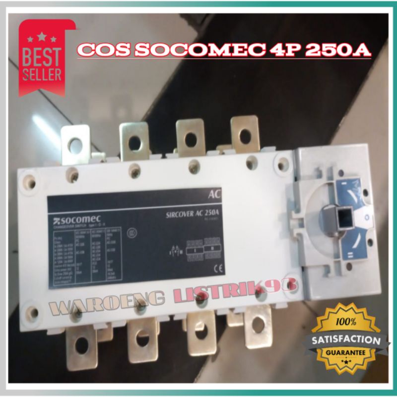 Change Over Switch (COS) Socomec 4p 250A