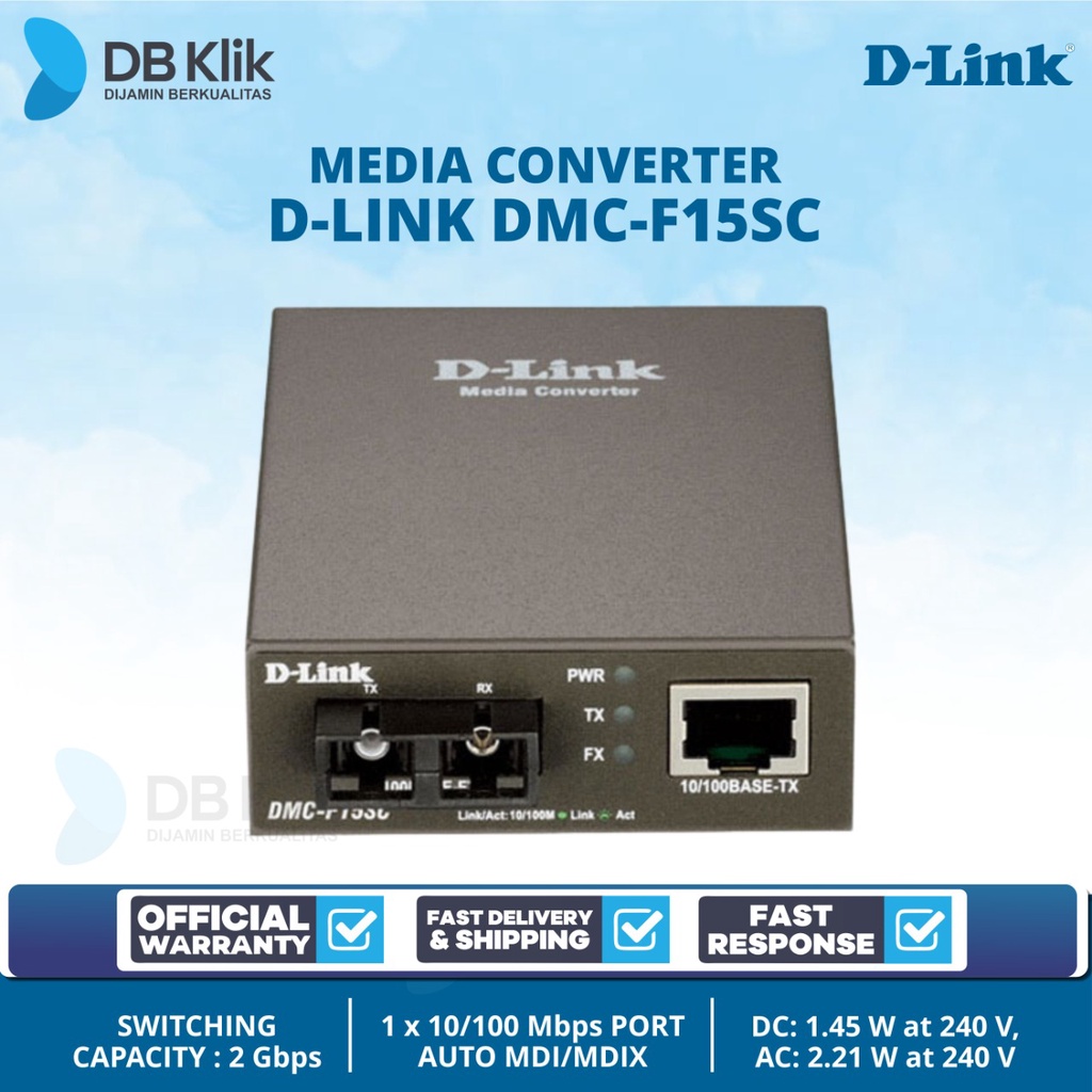 Converter D-Link DMC-F15SC - Media Converter DLink DMC-F15SC