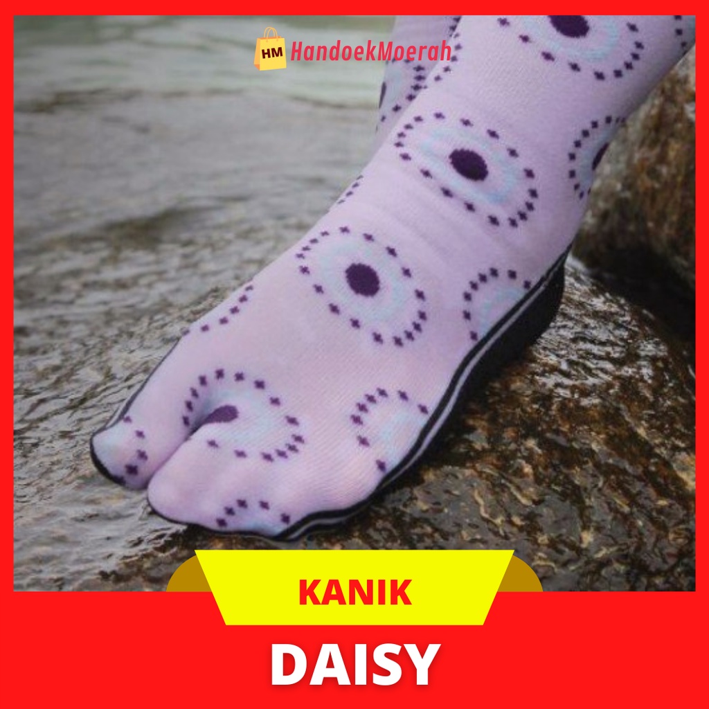 Kaos Kaki Wanita Murah / KANIK Sock Infinity Motif DAISY / Kaos Kaki Jempol Muslimah Panjang