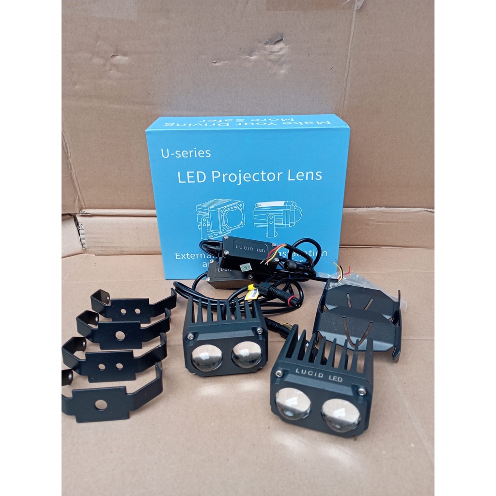 Lampu Tembak Sorot LED Laser Gun MT27 / U10 D2 MT 27 Motor Mobil Lampu sorot tembak 2mata viral led MT27 Original Lasergun