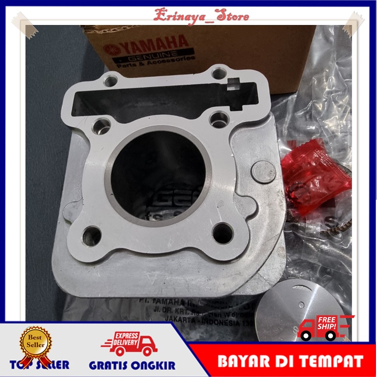 ORIGINAL YGP Mesin Blok Seher Block Boring Piston Motor Yamaha Mio J Soul GT X Ride Fino F1 54P Orig