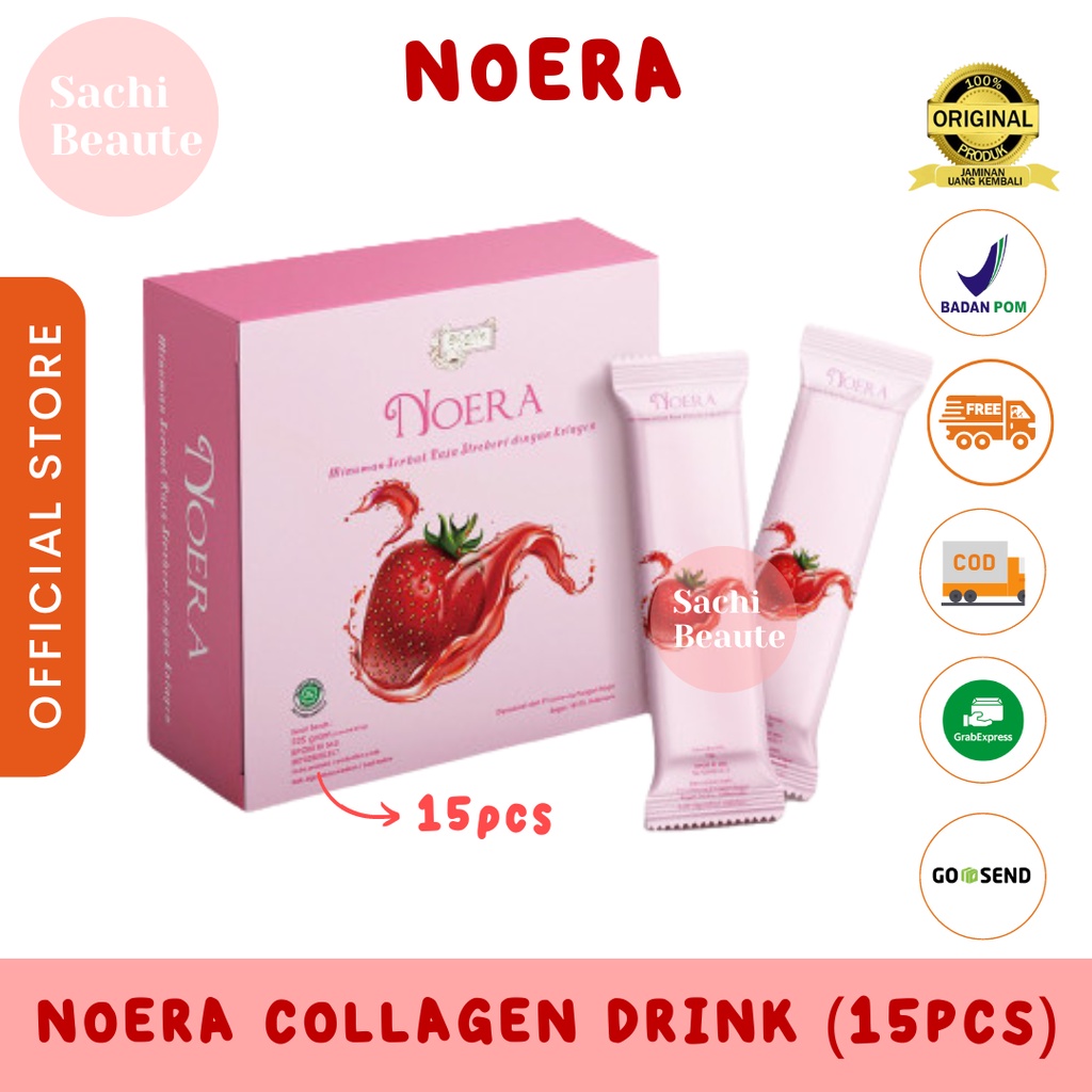 Noera Collagen Drink With Birdnest and Saffron Extract | Minuman Kolagen untuk Pemutih Badan BPOM