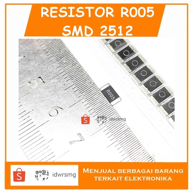 2512 SMD alloy resistor R005 0.005 ohm 5mR accuracy 1% r shunt 5 miliR