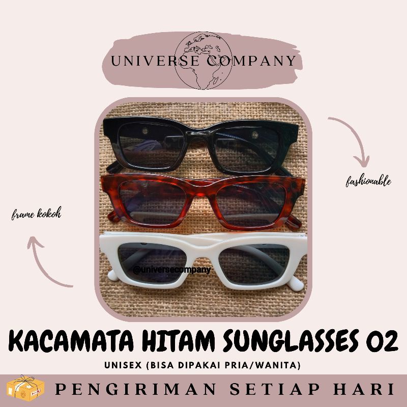 [UC] KACAMATA HITAM SUNGLASSES 02 / KACAMATA FASHION / KACAMATA PRIA WANITA