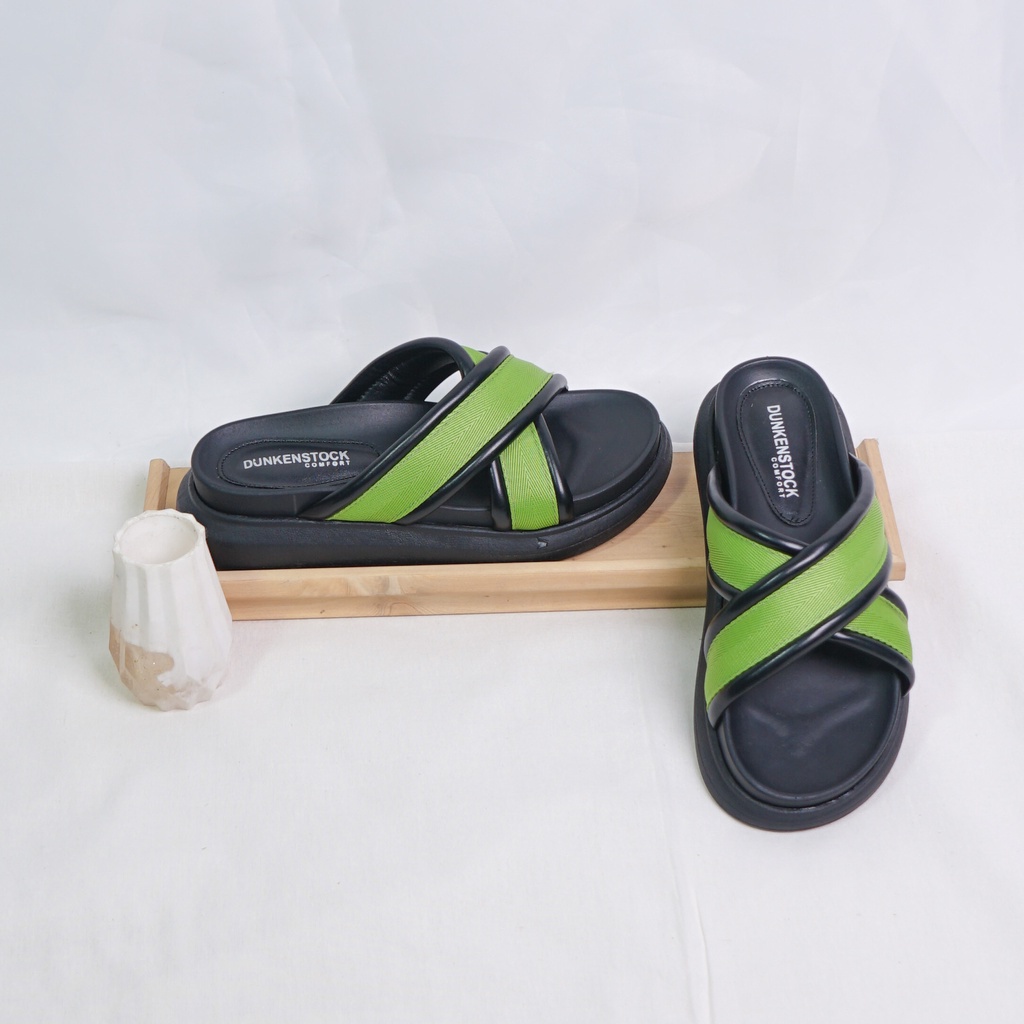 Dunkenstock ZOEY Sandal Wedges Wanita Kekinian Sendal Hak Platform Cewek Casual Terbaru