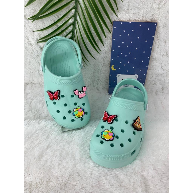 Sandal Baim Jiblitz Bae Clog Jibbitz anak Neww