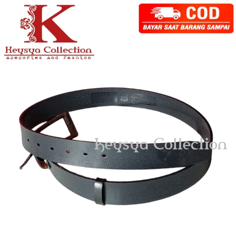 ikat pinggang pria wanita kulit sintetis