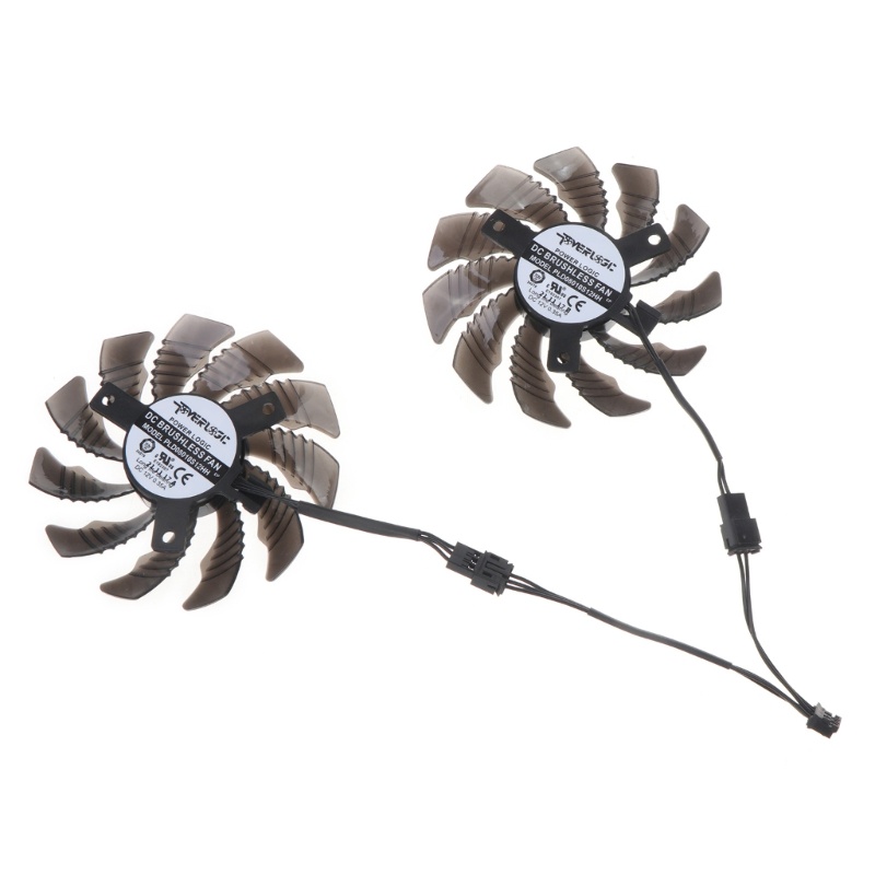 Bt 75mm Cooler Fan 2Pin 3Pin 12V 0.35A PLD08010S12HH VGA Fan Kipas Kartu Grafis Untuk Gigabyte RX 6400 6500elang Pendingin