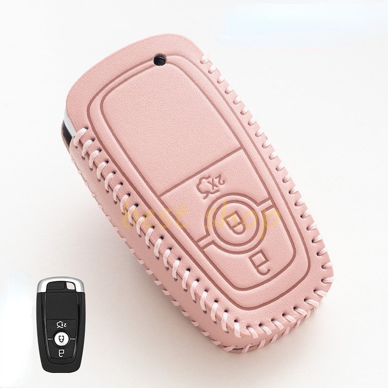 Case Remote Kunci Mobil FORD Bahan Kulit