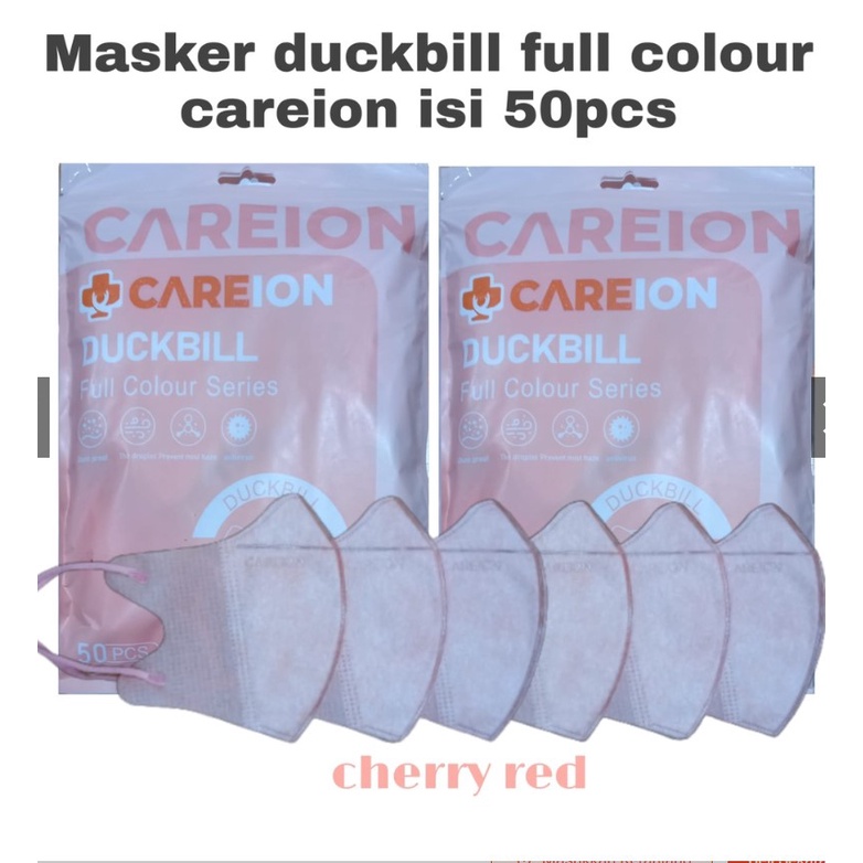 MASKER DUCKBILL CAREION WARNA 3PLY ISI 50 pics