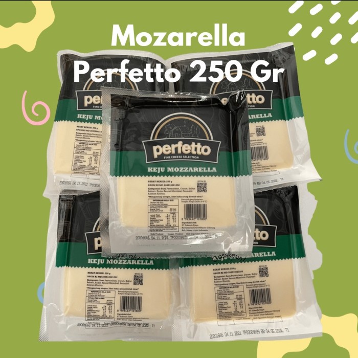 

T0P PERFETTO MOZARELLA 250 GR/ MOZA / KEJU MOZARELLA / KEJU MELELEH NICE