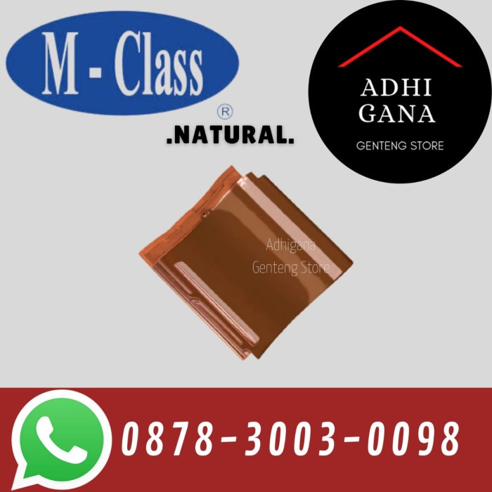 Genteng Keramik M-Class Natural Kw1 / Genteng Keramik Murah Via Pabrik