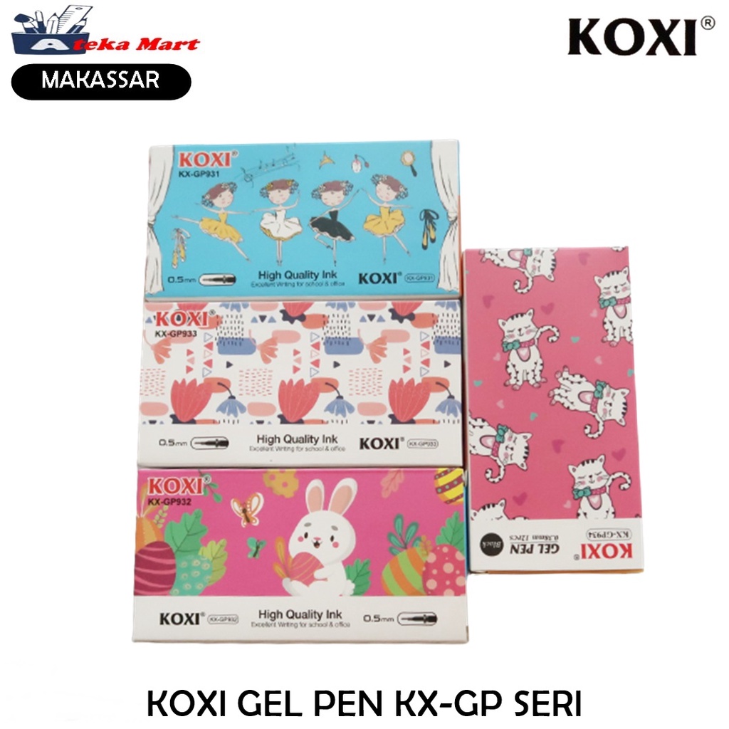 

[BOX/12PCS] KOXI GEL PEN GP-KX SERI PEN MURAH LUCU