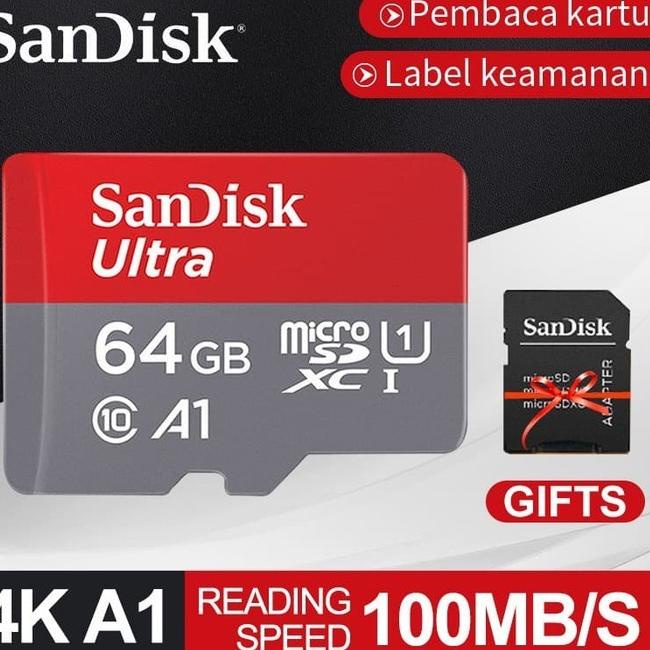 SanDisk Ultra 32GB/64GB/128GB Kartu Memori Memory Card Microsd - 32GB - 32 gb