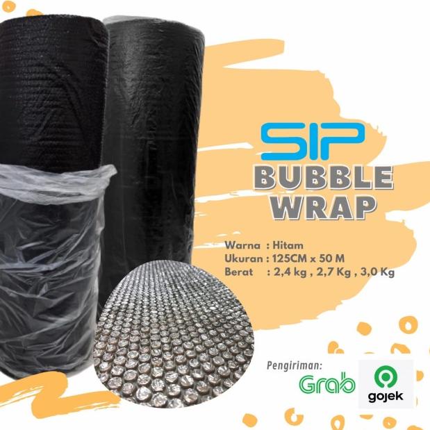 

Plastik Bubble Wrap SIP 125 cm x 50 m Cileungsi - Hitam, SIP +/- 2,7 kg
