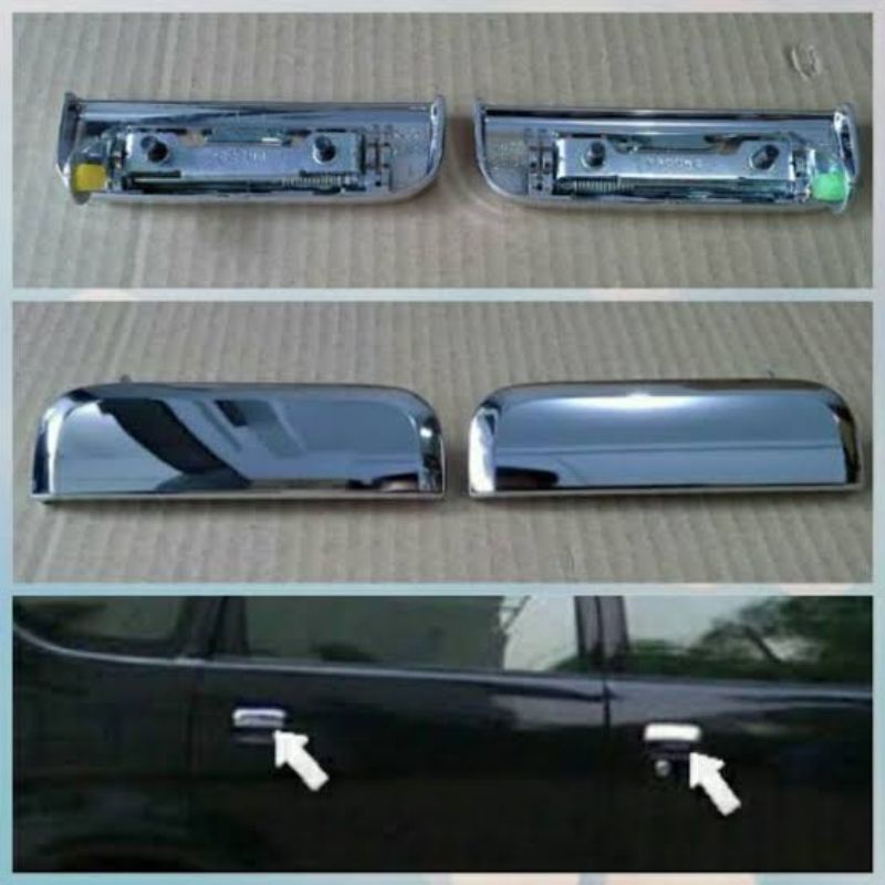 Door Handle Handel Pintu Luar Toyota Avanza Xenia 2004 2005 2006 2007 2008 2009 2010 2011 Chrome Ori