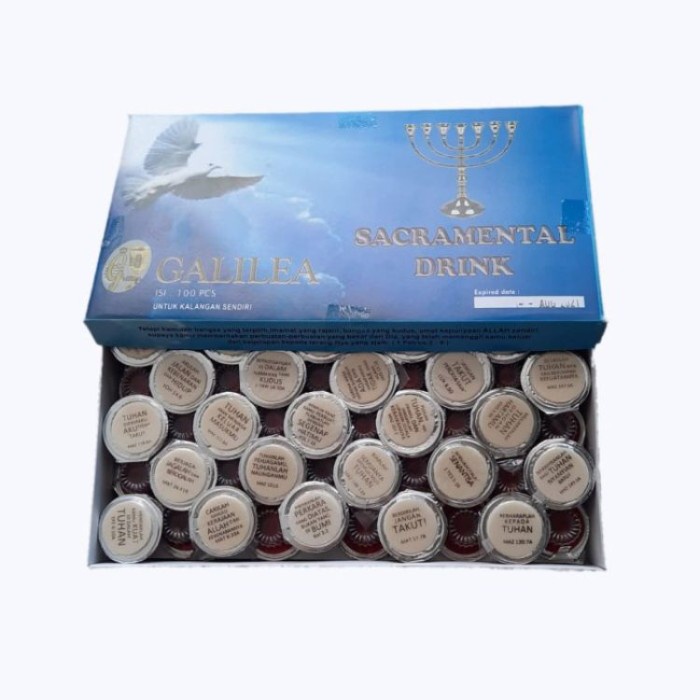 

Tokopratiwiw - Anggur Perjamuan Kudus +Hosti Ayat Dalam Satu Kemasan 1 Dus Isi 100Pcs