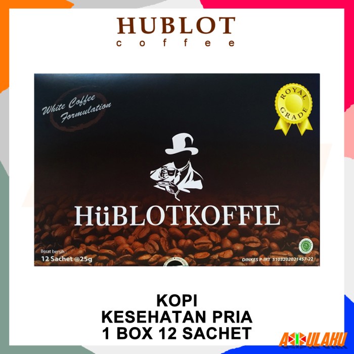 

KOPI HUBLOT COFFEE WHITE COFFEE ISI 12 SACHET PER BOX