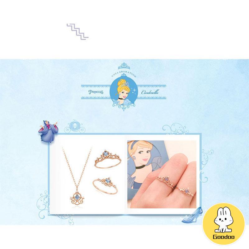 (Ready Stock) Ring Korea Adjustable Disney Princess Ring 925 Silver Open Crown Ring Version Korea -Doo