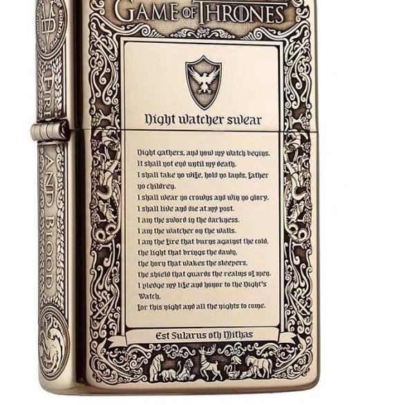 Korek Api ZORRO Minyak Tanah Game of Thrones ZT9-045 - Silver Brass